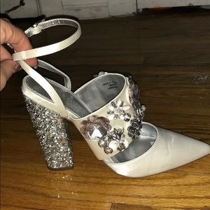 White/Ivory ASOS heels